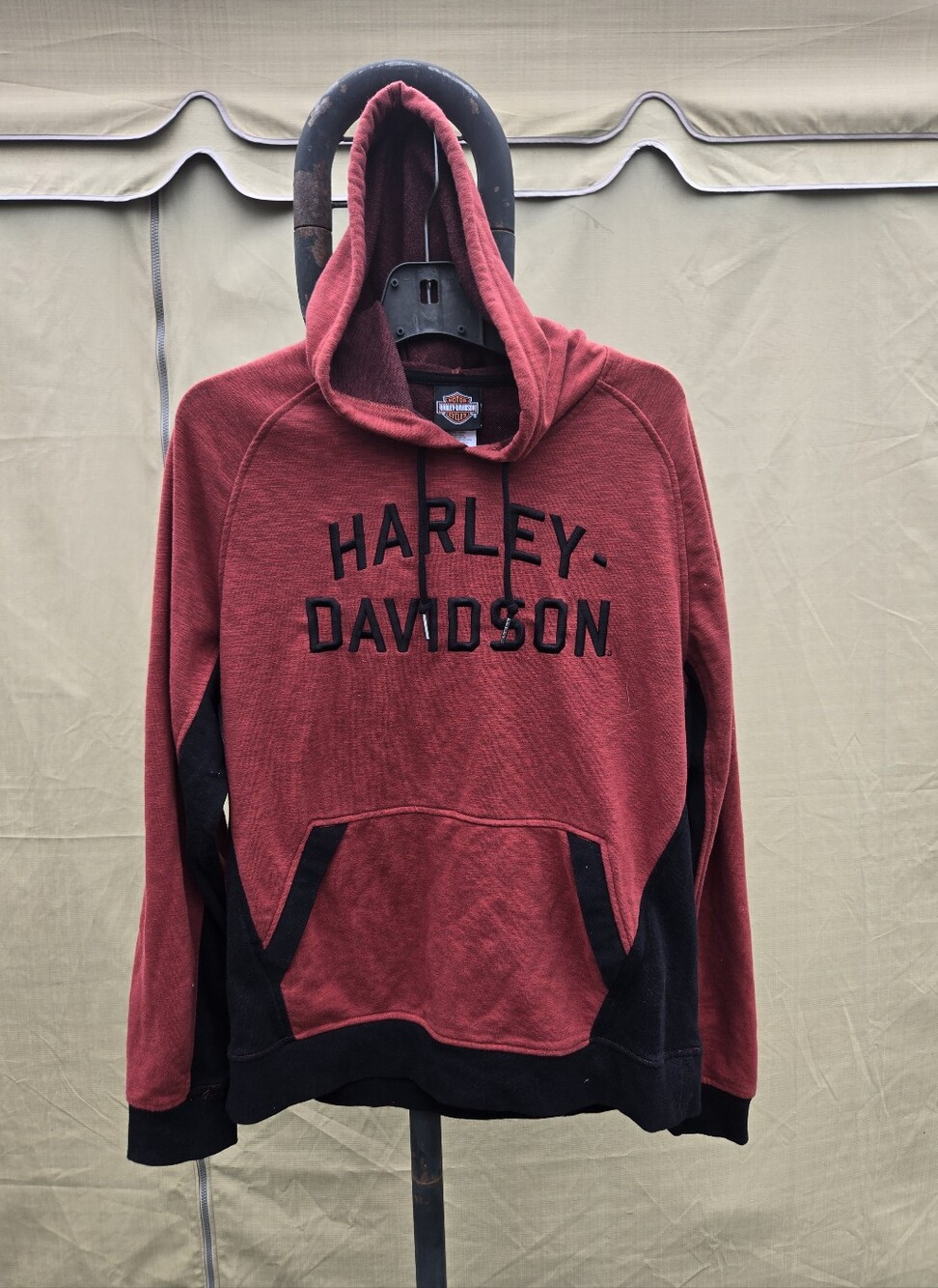 Harley-Davidson Red and Black Hoodie Women's Size L